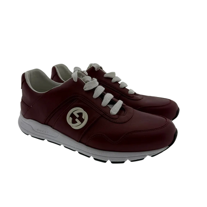 Gucci Sneaker aus Leder rot Größe / neuwertig Gucci