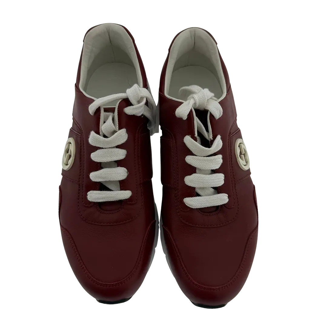 Gucci Sneaker aus Leder rot Größe / neuwertig Gucci