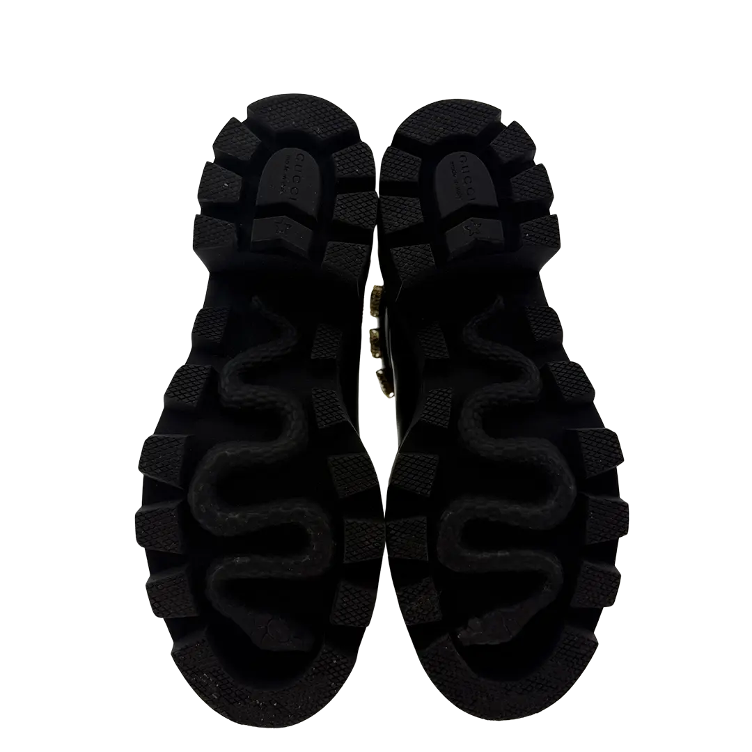 Gucci Stiefel aus Leder schwarz Größe 36 / sehr gut Gucci