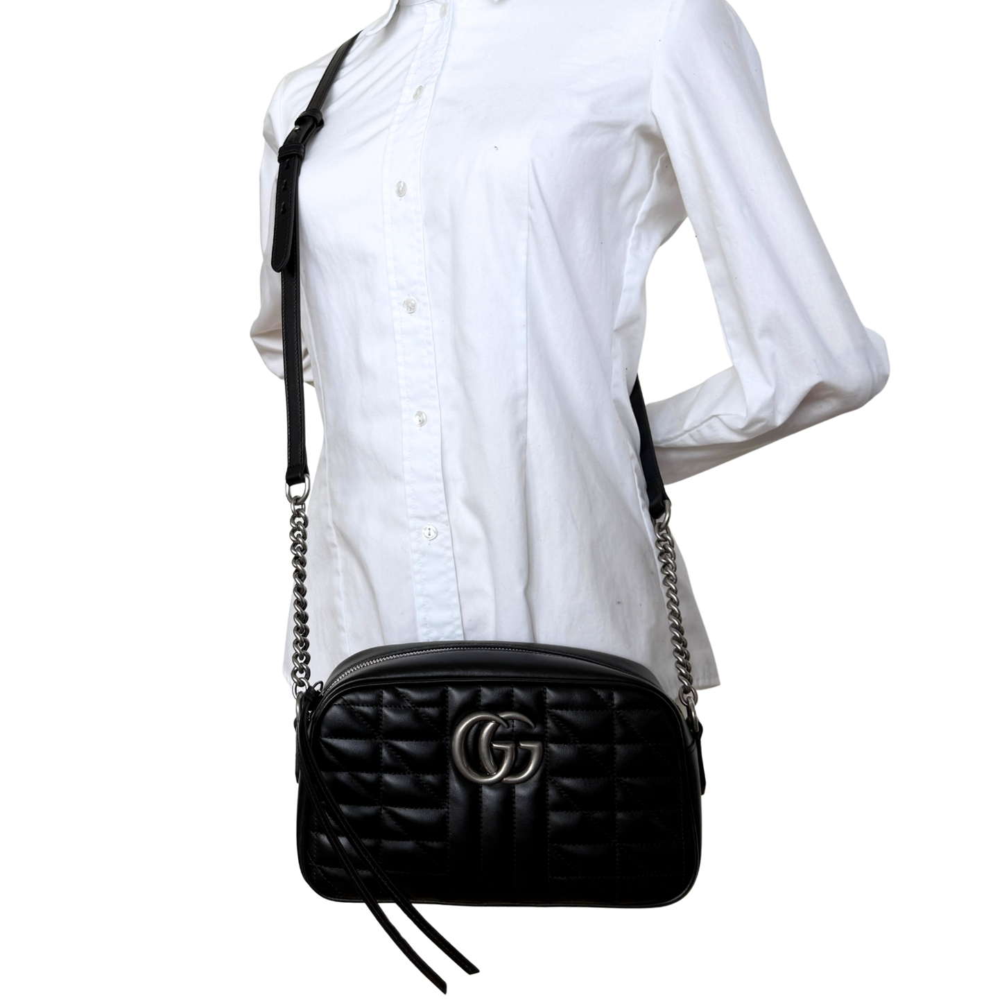 Gucci GG Marmont Kleine Camera Bag Schwarz / neuwertig Gucci