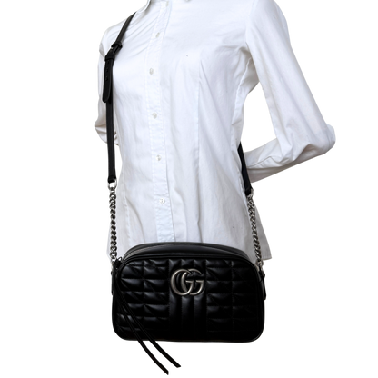 Gucci GG Marmont Kleine Camera Bag Schwarz / neuwertig Gucci