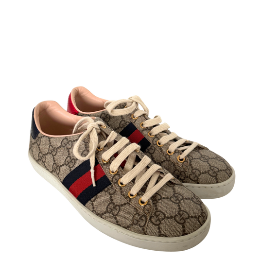 Gucci Ace Damensneaker Größe 36 1/2 Braun / sehr gut Gucci