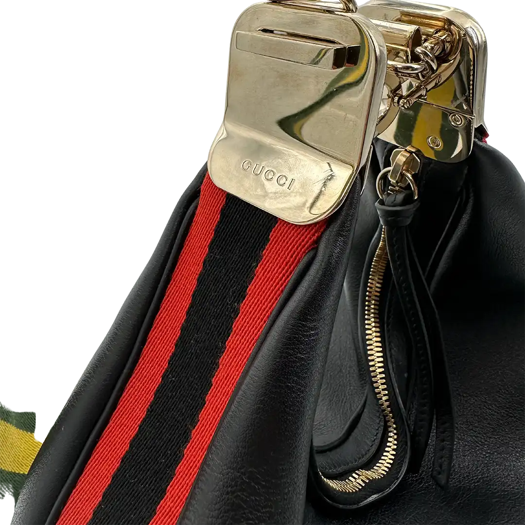 Gucci Attache Aria Kalbsleder 1037 Large Schultertasche Fullset / sehr gut Gucci