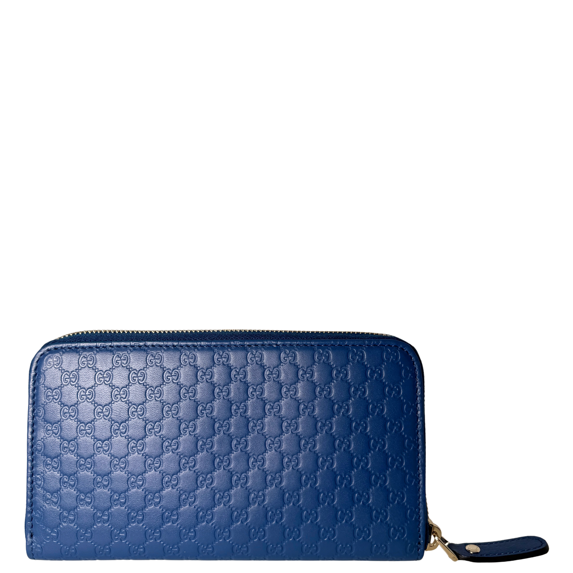 Gucci Micro Guccissima Geldbörse Blau / neuwertig Gucci