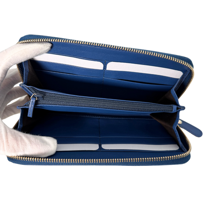 Gucci Micro Guccissima Geldbörse Blau / neuwertig Gucci