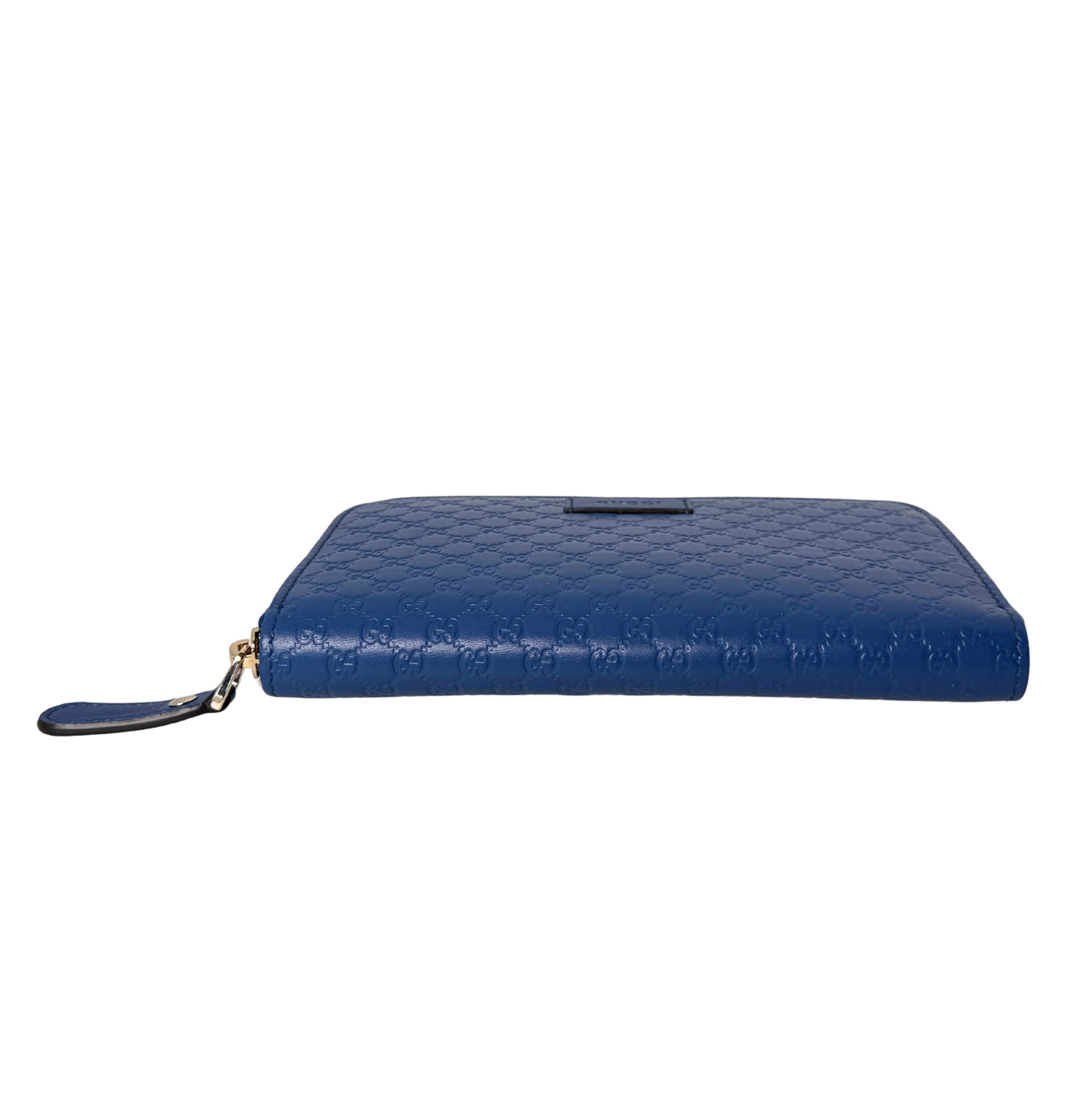 Gucci Micro Guccissima Geldbörse Blau / neuwertig Gucci