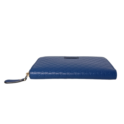 Gucci Micro Guccissima Geldbörse Blau / neuwertig Gucci