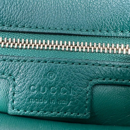 Gucci Blondie small grünes Leder Interlocking G Handtasche / sehr gut Gucci