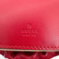 Gucci GG Marmont Leder Mini Bucket rot / neuwertig Gucci