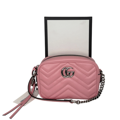 Gucci Mini Camerabag Leder Rosa Fullset / neuwertig Gucci