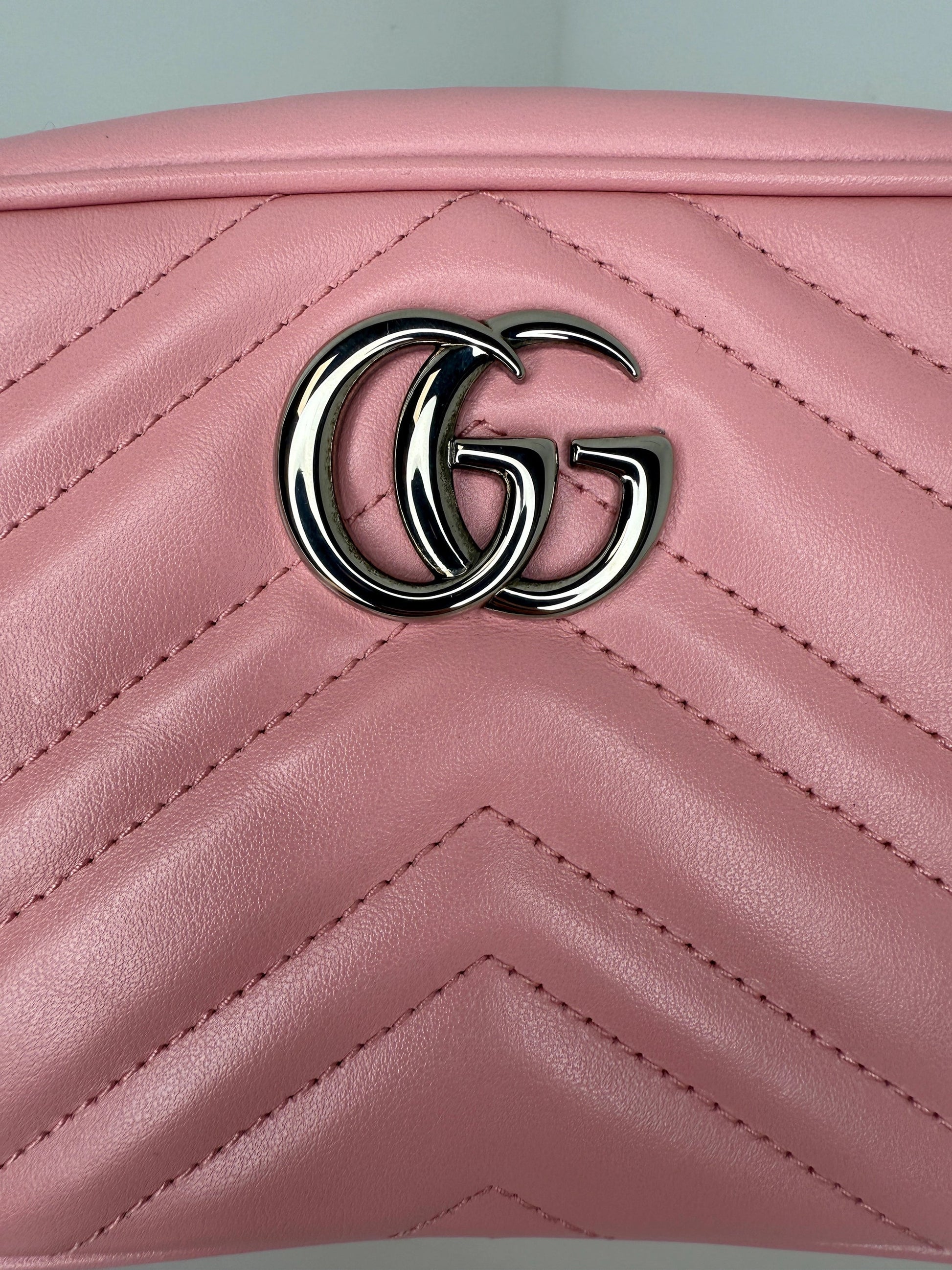 Gucci Mini Camerabag Leder Rosa Fullset / neuwertig Gucci
