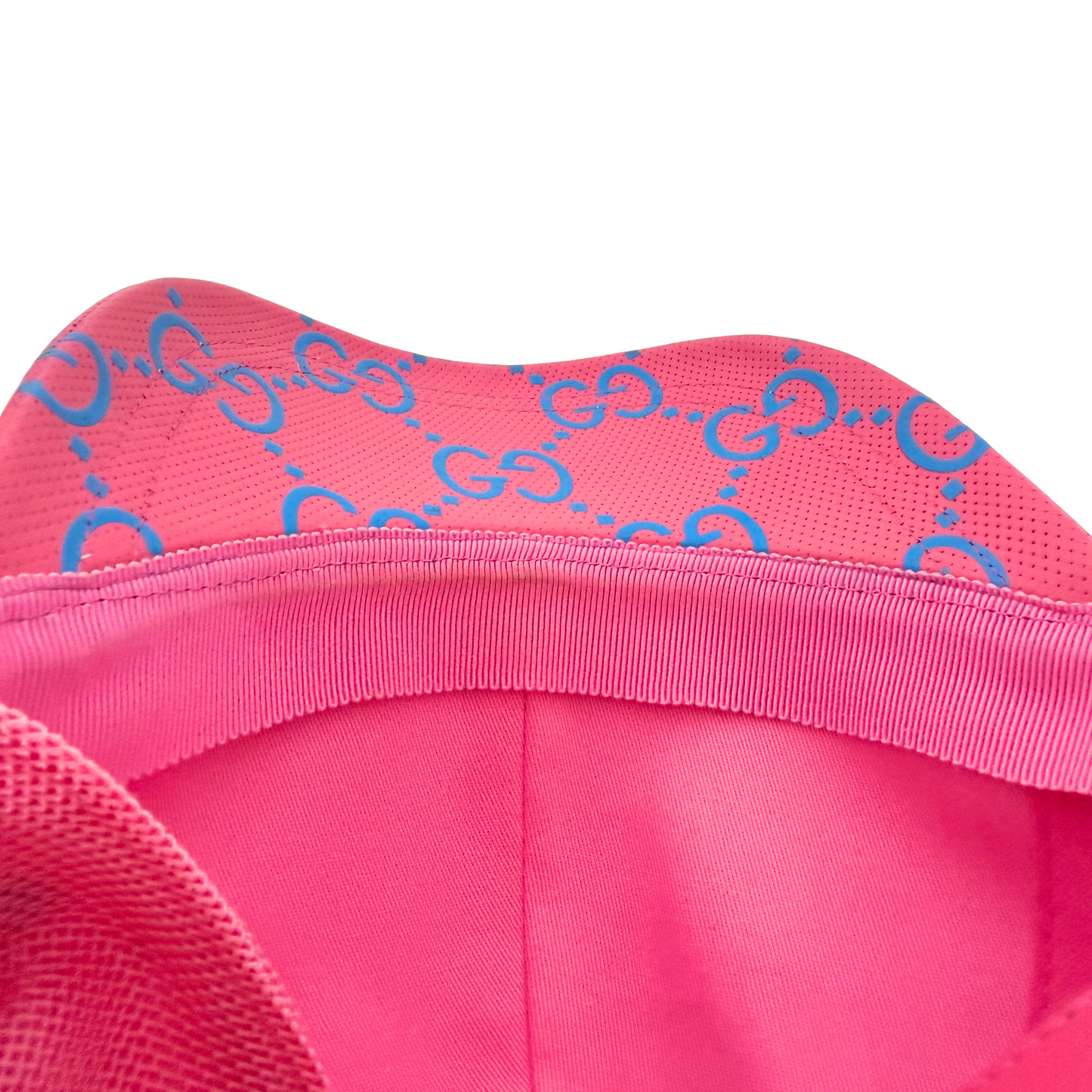 Gucci GG Cap Monogram Pink Blau  / sehr gut Gucci