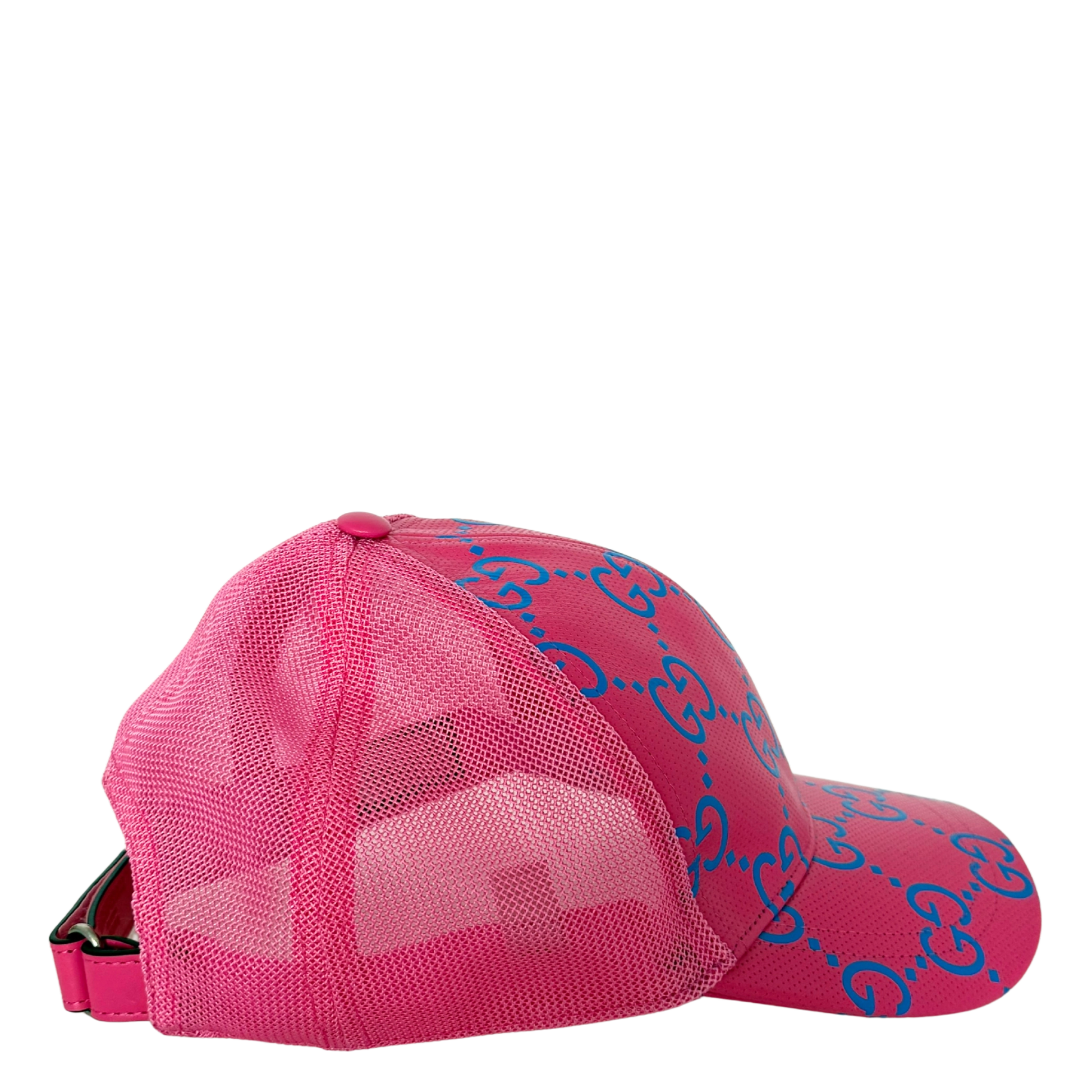 Gucci GG Cap Monogram Pink Blau  / sehr gut Gucci