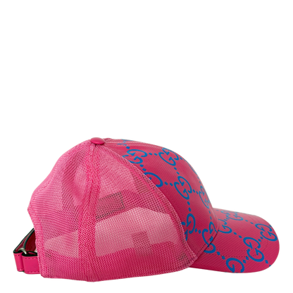 Gucci GG Cap Monogram Pink Blau  / sehr gut Gucci