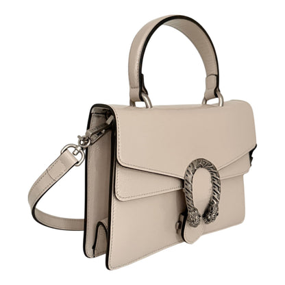Gucci Dionysus Top Handle Small Lackleder Creme Gucci