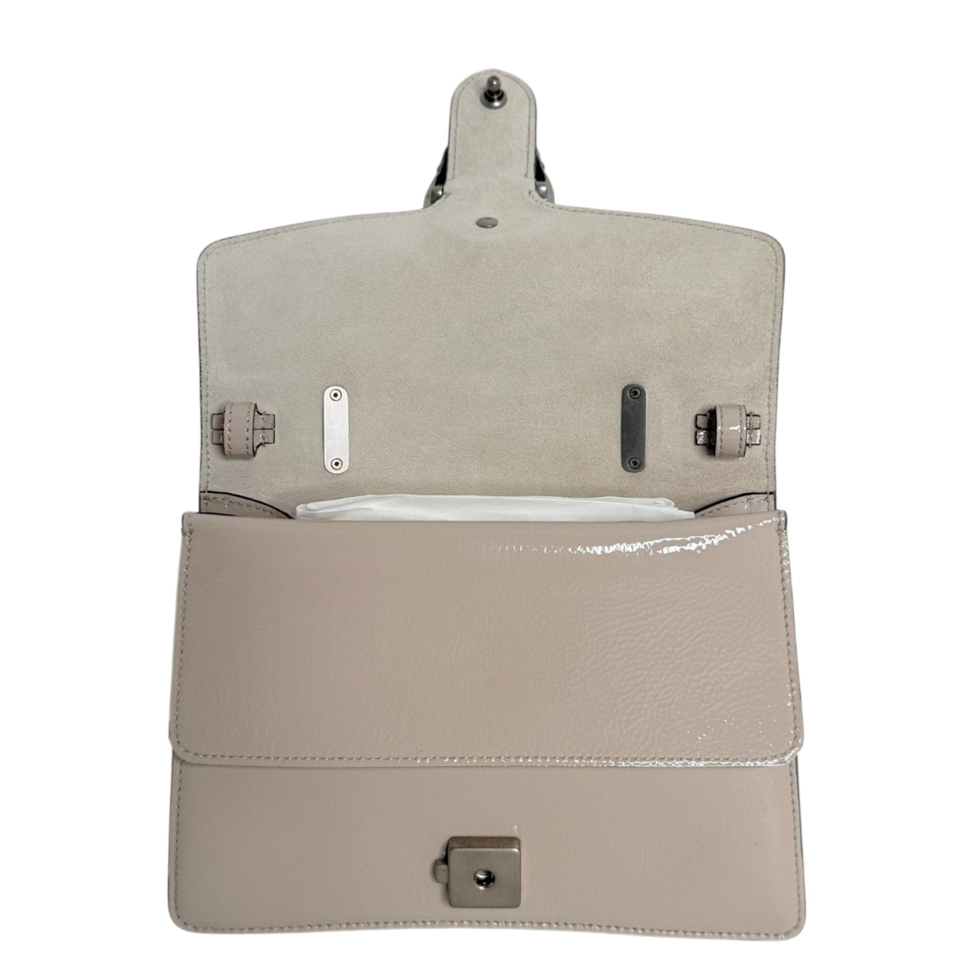 Gucci Dionysus Top Handle Small Lackleder Creme Gucci