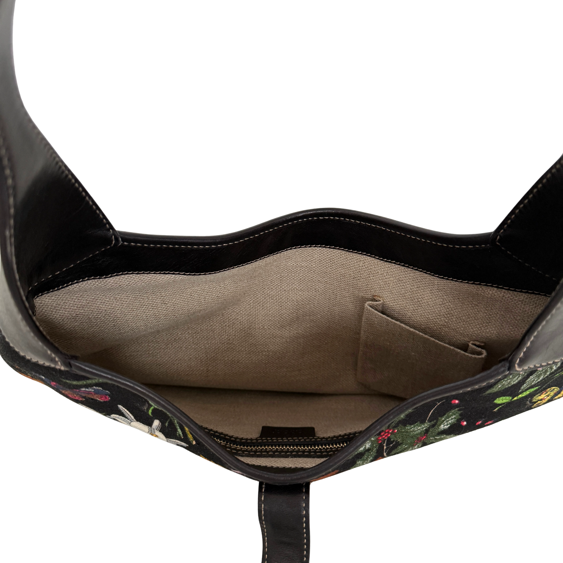 Gucci Canvas Flora Jackie O Bouvier Hobo Tasche Multicolor / sehr gut Gucci