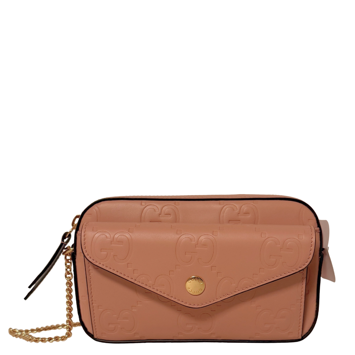 Gucci GG Leder Schultertasche rosa / neuwertig Gucci