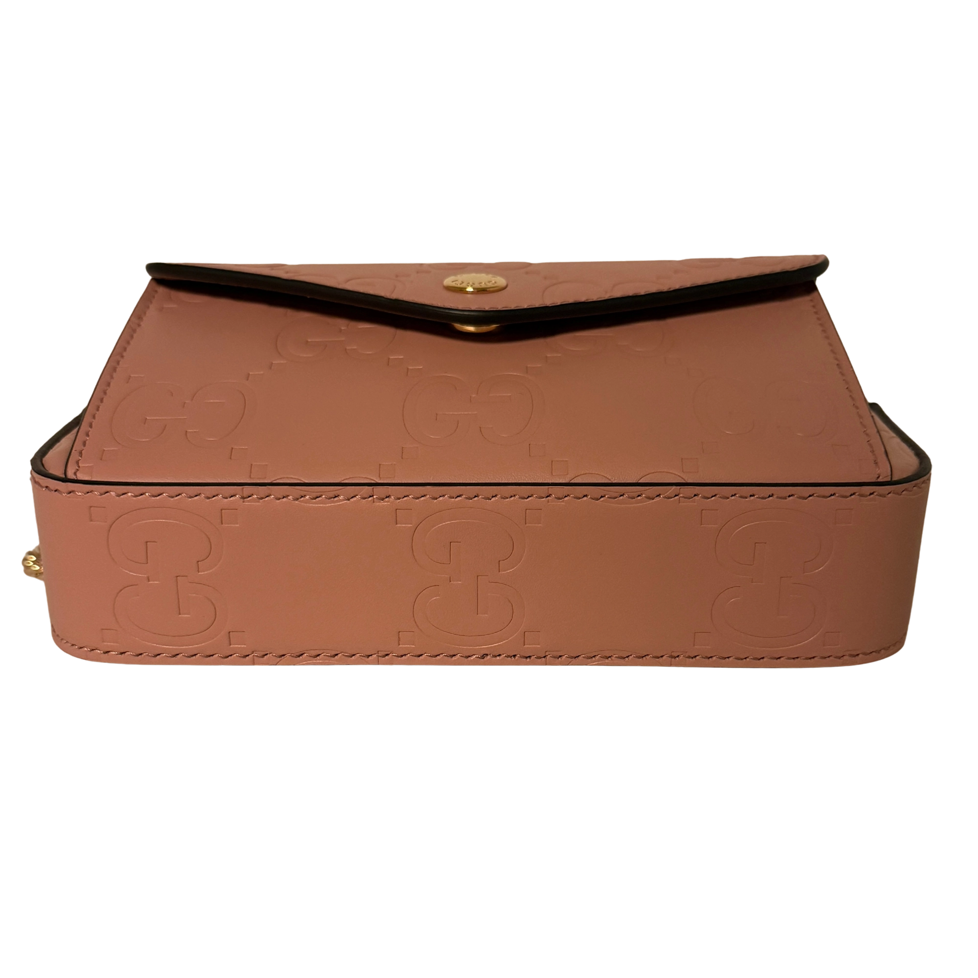 Gucci GG Leder Schultertasche rosa / neuwertig Gucci