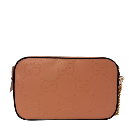 Gucci GG Leder Schultertasche rosa / neuwertig Gucci
