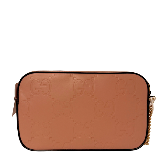 Gucci GG Leder Schultertasche rosa / neuwertig Gucci