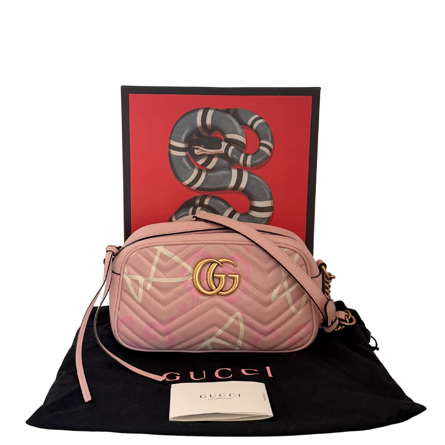 Gucci GG Marmont Ghost Small Rosa / gut Gucci