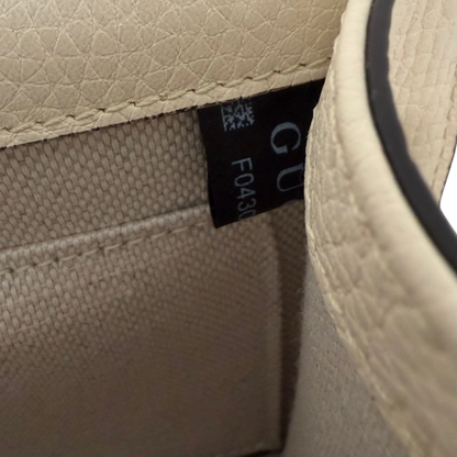Gucci GG Marmont Small Schultertasche Kalbsleder Creme Gold Gucci
