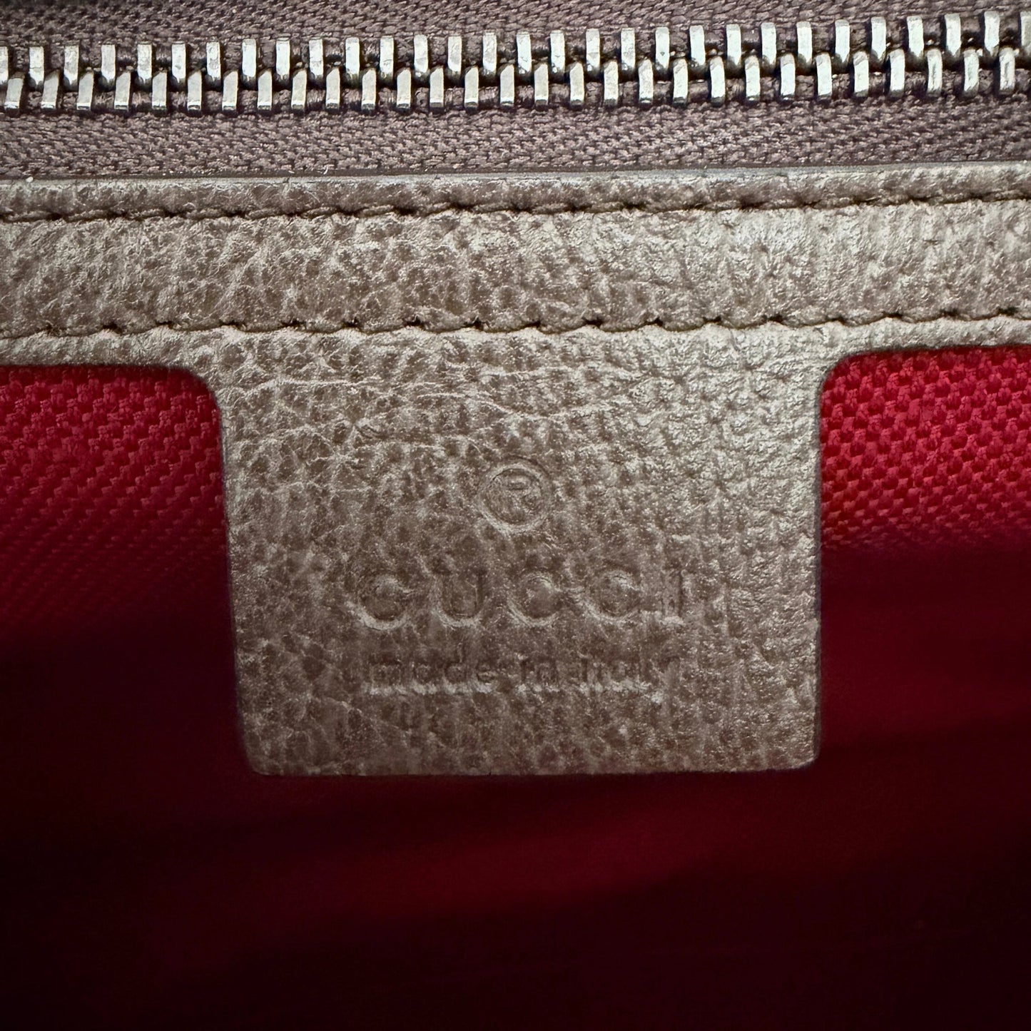 Gucci GG Marmont Woll-Tweed Karomuster rot/ grün / neuwertig Gucci