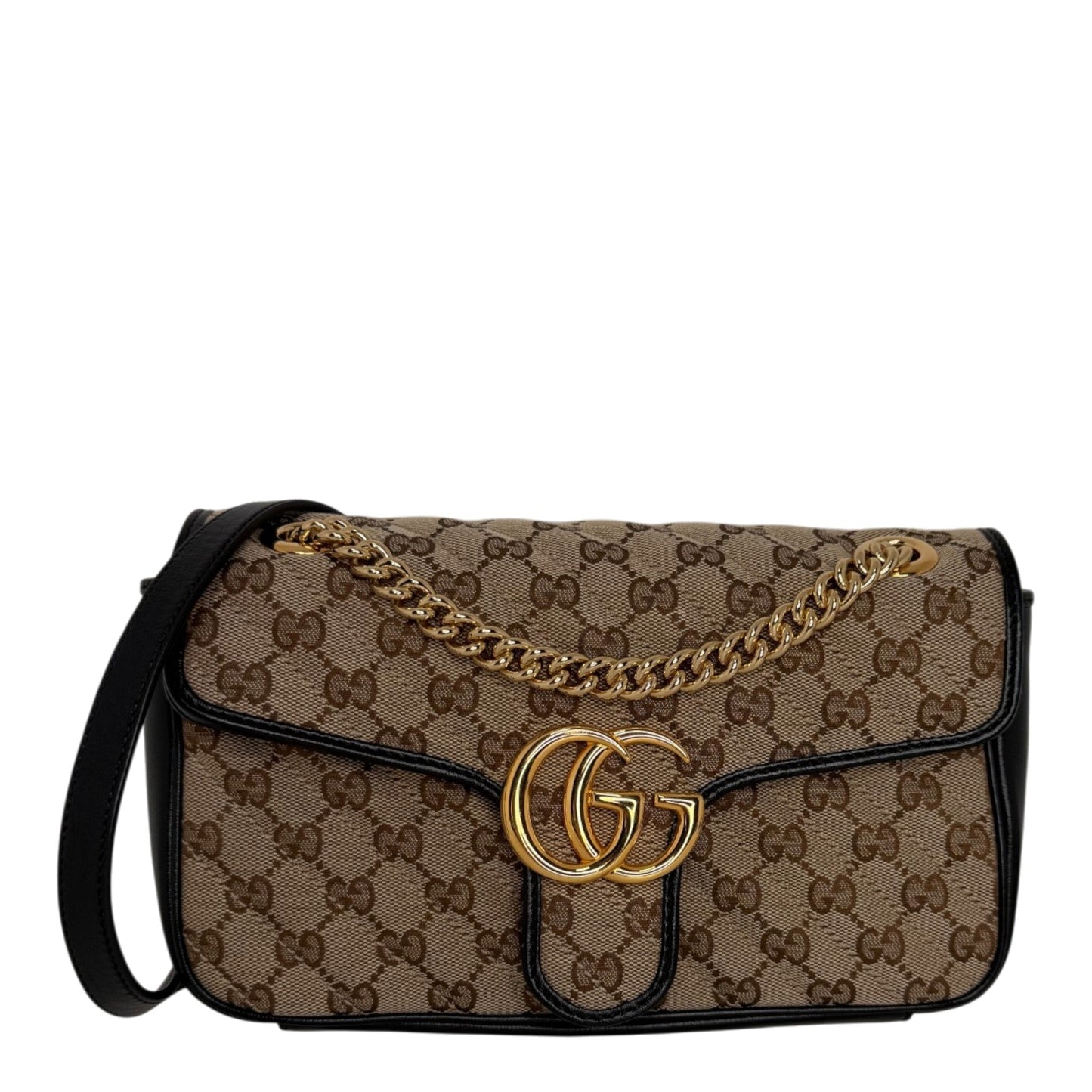 Gucci GG Marmont Diagonal Qulited GG Canvas beige Gucci