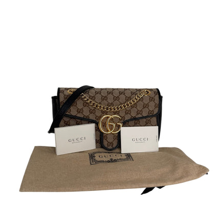 Gucci GG Marmont Diagonal Qulited GG Canvas beige Gucci