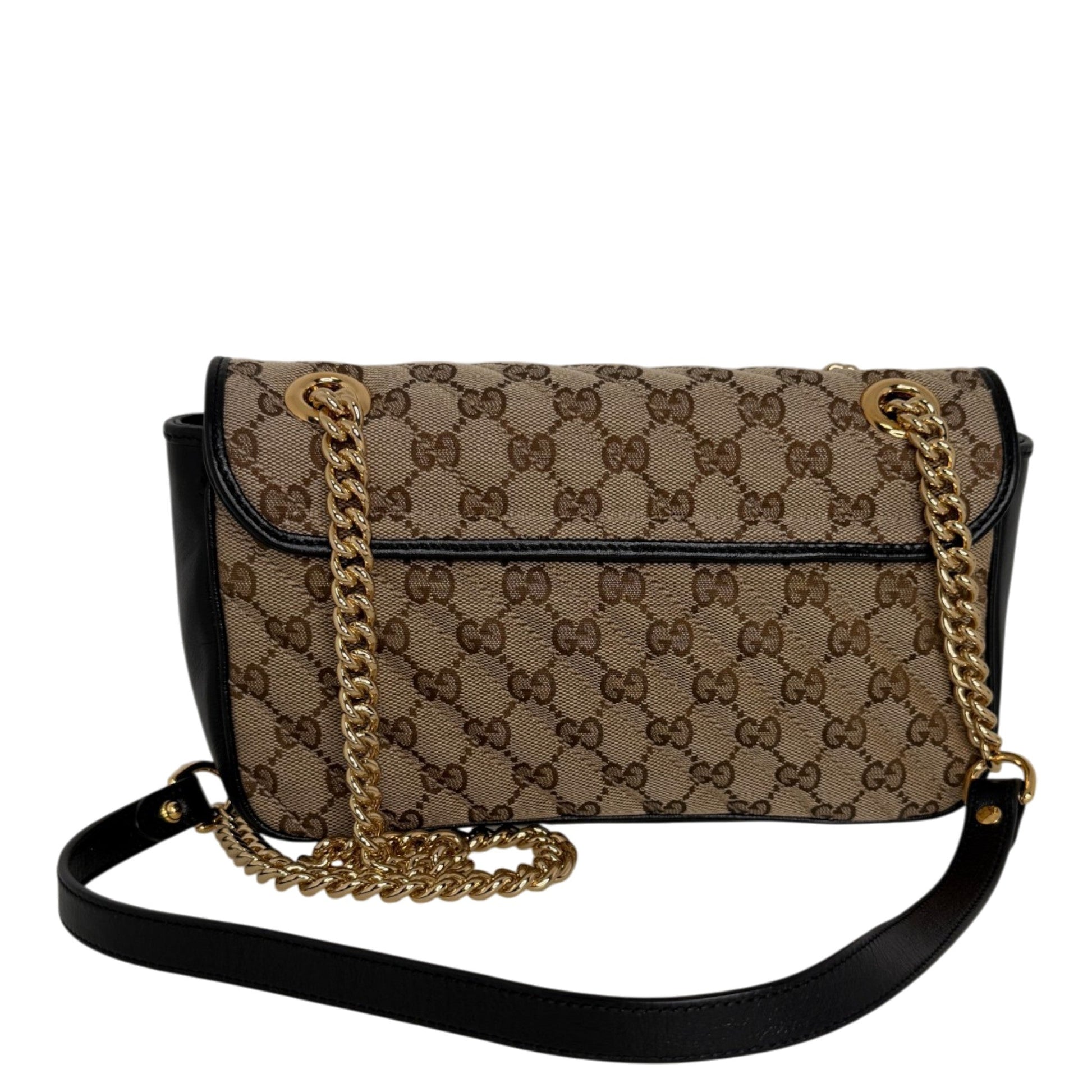 Gucci GG Marmont Diagonal Qulited GG Canvas beige Gucci