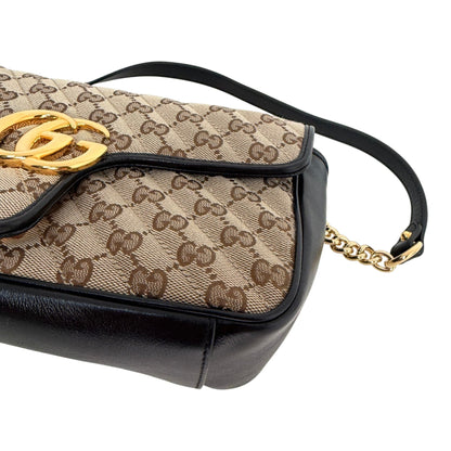 Gucci GG Marmont Diagonal Qulited GG Canvas beige Gucci