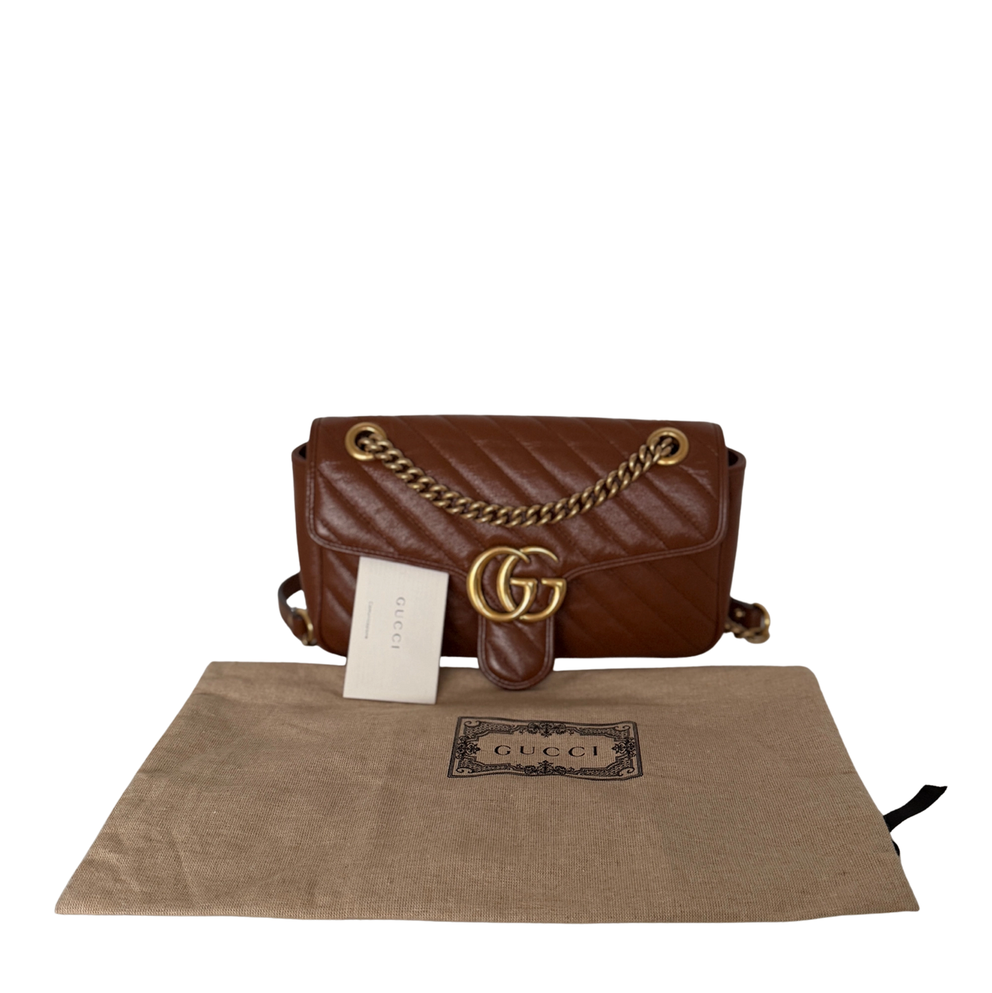 Gucci GG Marmont Medium Schultertasche braun / sehr gut Gucci