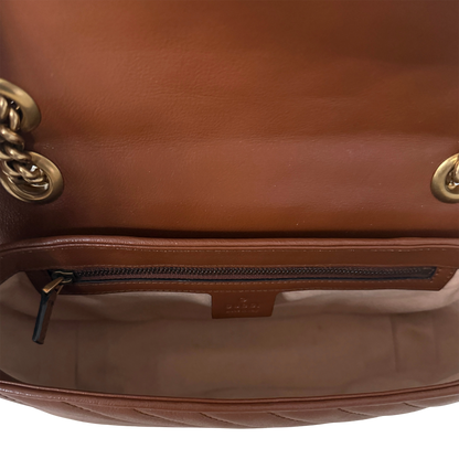 Gucci GG Marmont Medium Schultertasche braun / sehr gut Gucci