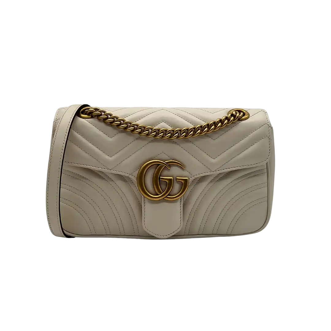 Gucci GG Marmont Small Matelasse off white/ sehr gut Gucci