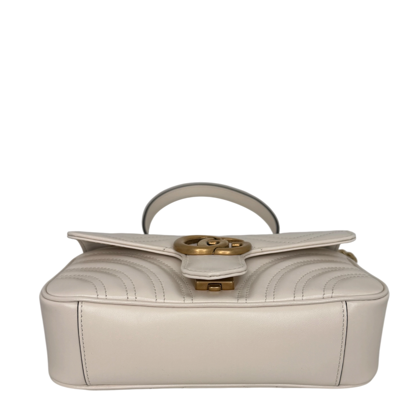 Gucci GG Marmont Small Leder weiß Version 2025 / sehr gut Gucci