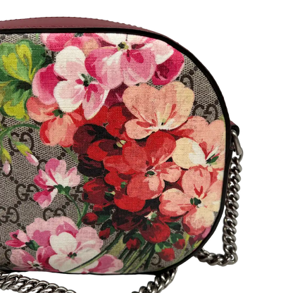 Gucci GG Supreme Blooms Mini Chain Umhängetasche / sehr gut Gucci