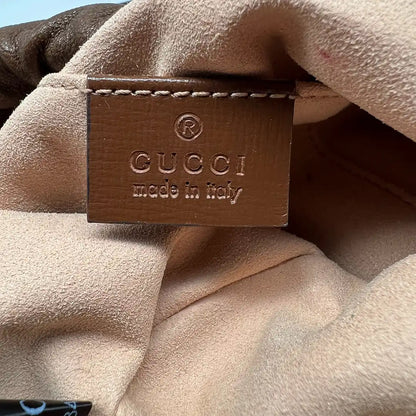 Gucci GG Supreme 1955 Horsebit Bucket Bag braun beige / sehr gut Gucci