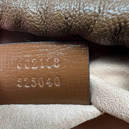 Gucci GG Supreme 1955 Horsebit Bucket Bag braun beige / sehr gut Gucci