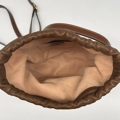 Gucci GG Supreme 1955 Horsebit Bucket Bag braun beige / sehr gut Gucci