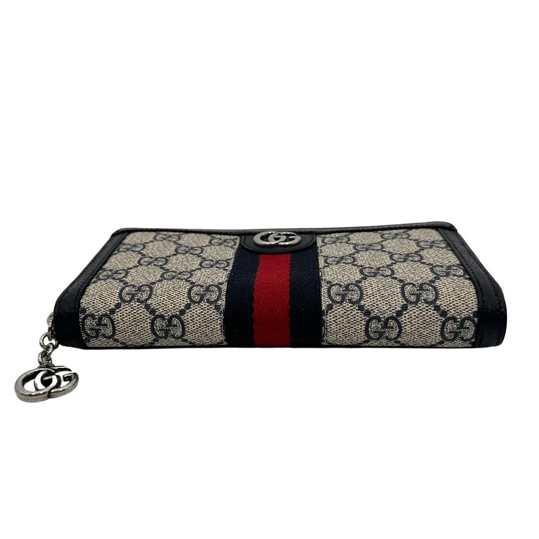 GUCCI Ophidia GG-Supreme Geldbörse mit umlaufendem Reißverschluss / sehr gut Gucci