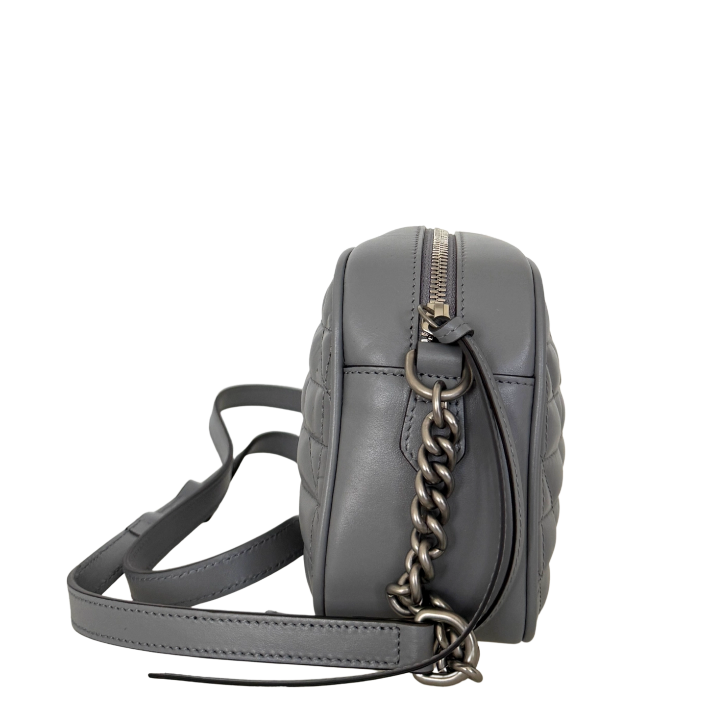 Gucci GG Marmont Umhängetasche Grau / sehr gut Gucci