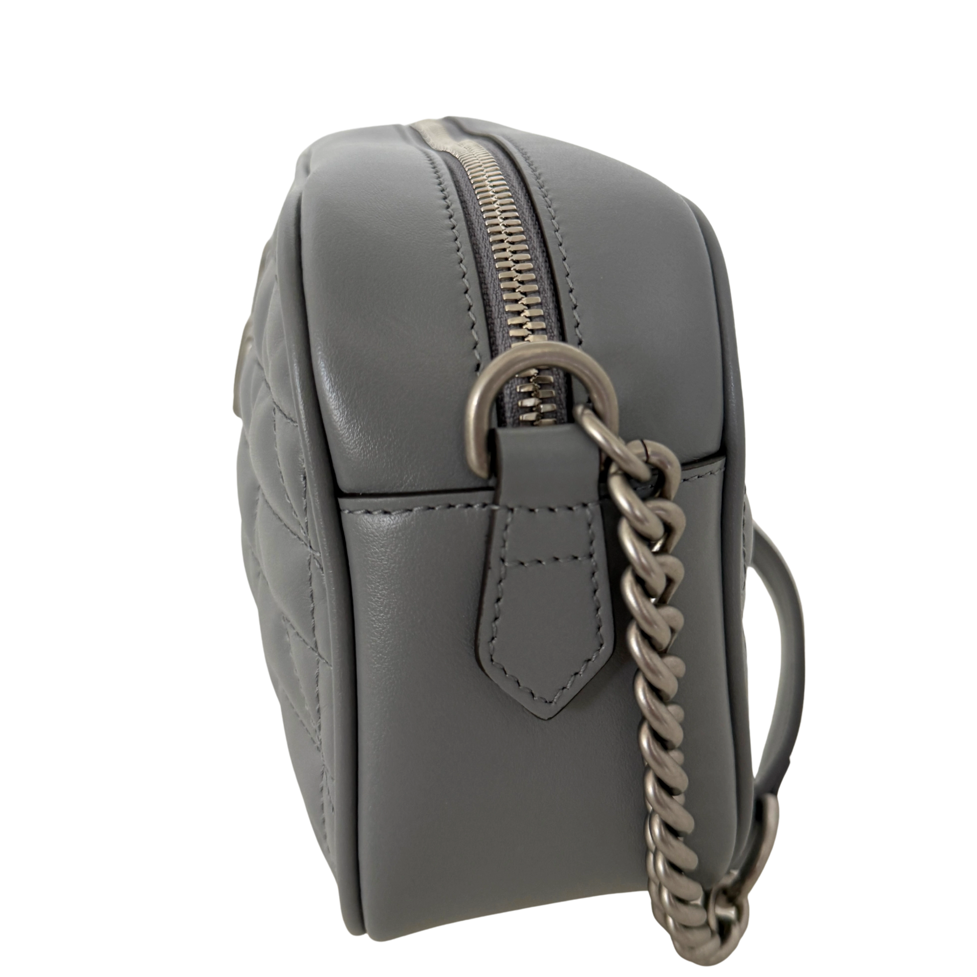 Gucci GG Marmont Umhängetasche Grau / sehr gut Gucci