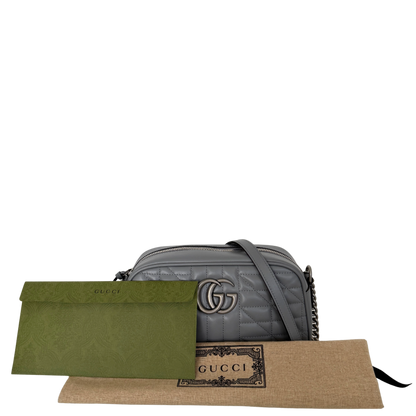 Gucci GG Marmont Umhängetasche Grau / sehr gut Gucci