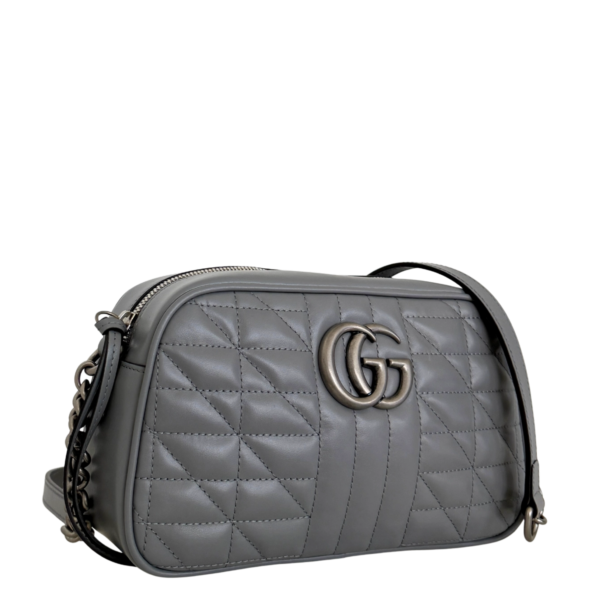 Gucci GG Marmont Umhängetasche Grau / sehr gut Gucci