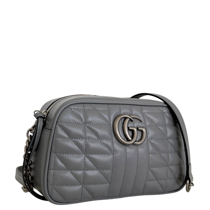 Gucci GG Marmont Umhängetasche Grau / sehr gut Gucci