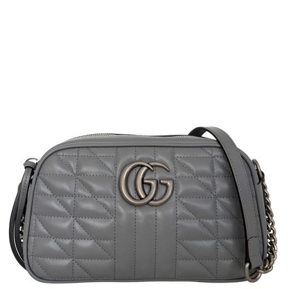 Gucci GG Marmont Umhängetasche Grau / sehr gut Gucci