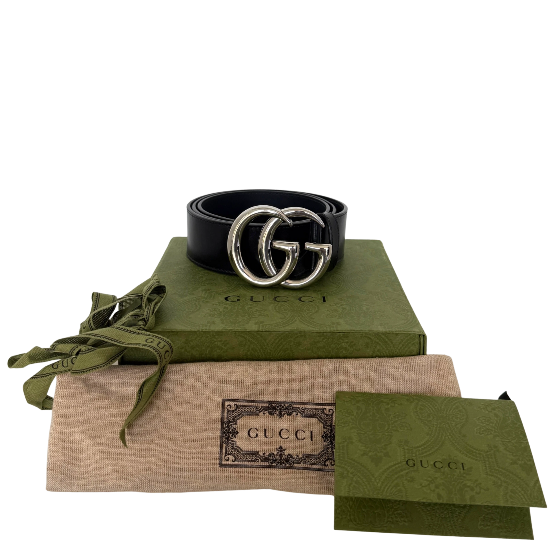 Gucci Breiter GG Marmont Gürtel Größe 90 Fullset / neuwertig Gucci