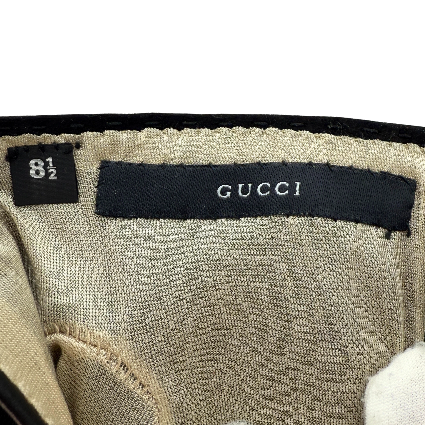 Gucci Lederhandschuhe Größe 8 1/2 Schwarz / neuwertig Gucci