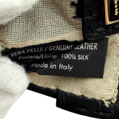 Gucci Lederhandschuhe Größe 8 1/2 Schwarz / neuwertig Gucci